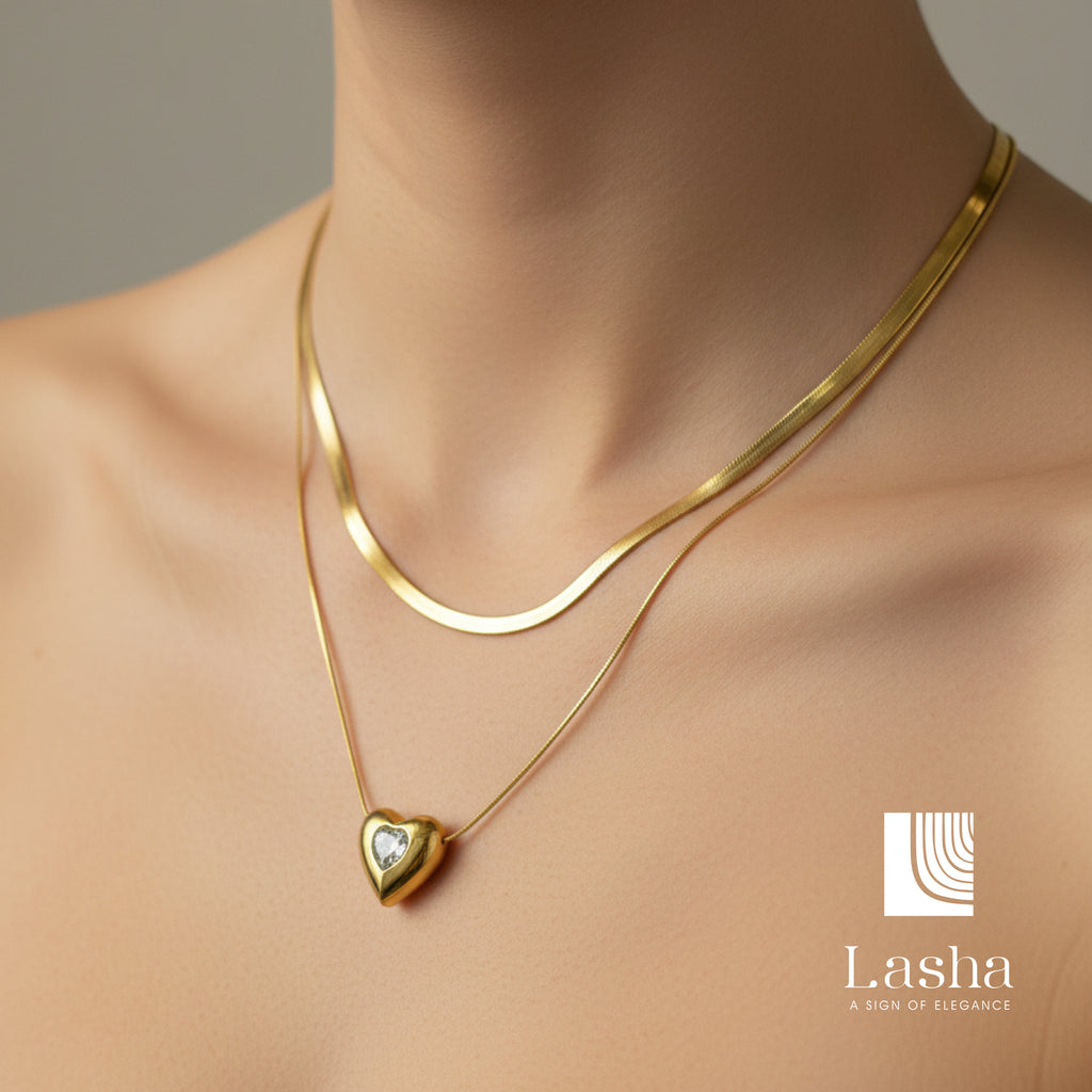 Heart Solitaire Necklace