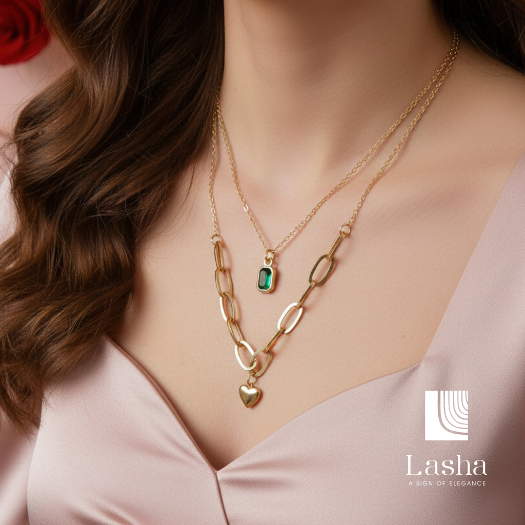 Emerald Heart Duo Layer