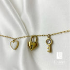 Key to My Heart Charm Bracelet