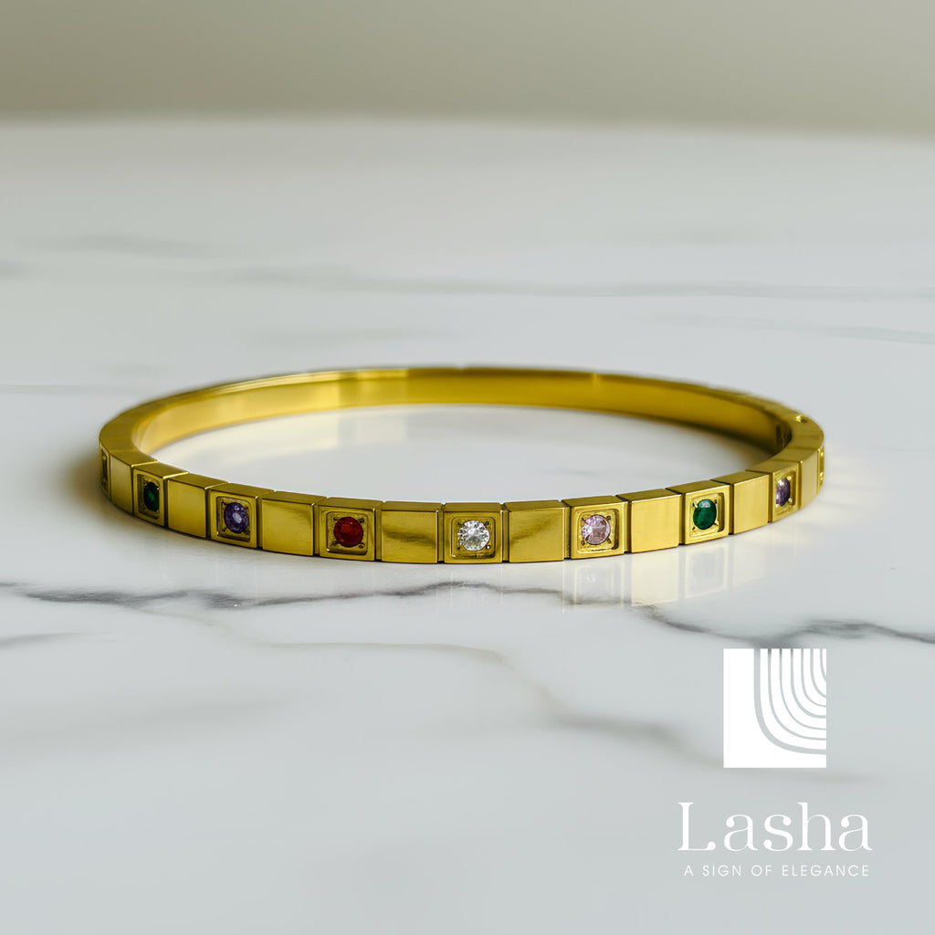 Multi Mosaic Stone Bracelet