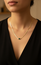 Emerald Snake chain