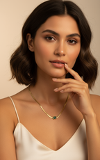 Emerald Snake chain