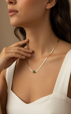 Emerald Snake chain
