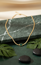 Emerald Snake chain