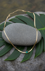 Emerald Snake chain
