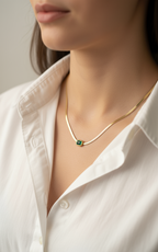 Emerald Snake chain