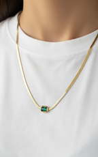 Emerald Snake chain