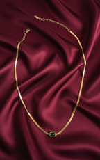 Emerald Snake chain